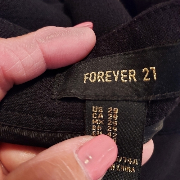 Forever 21 black wide leg capri size w29 - Picture 6 of 13